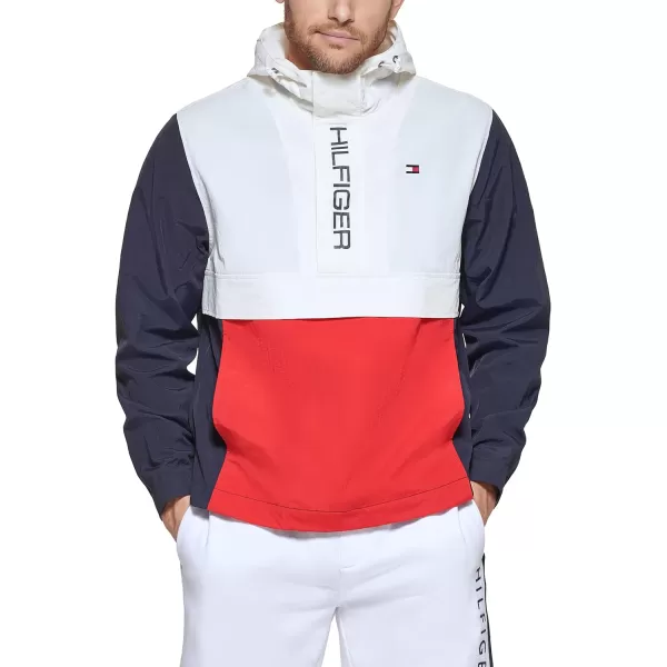 Tommy Hilfiger Mens Lightweight Logo PopoverMidnightIceRed