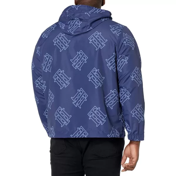 Tommy Hilfiger Mens Lightweight Logo PopoverNavy Logo Print