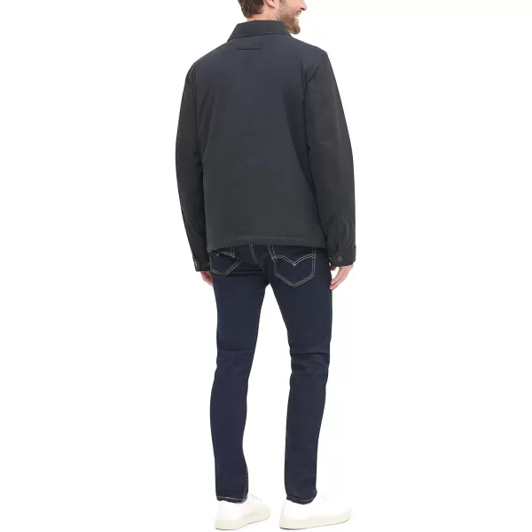 Tommy Hilfiger Mens Lightweight Microtwill Golf Jacket Standard and Big amp TallStandard Black