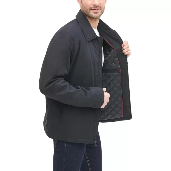 Tommy Hilfiger Mens Lightweight Microtwill Golf Jacket Standard and Big amp TallStandard Black