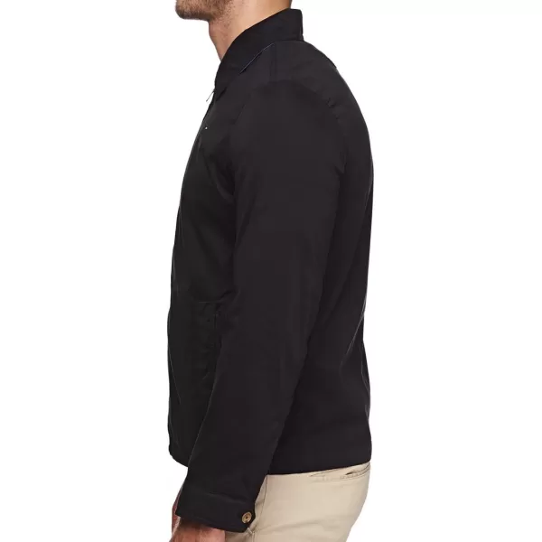 Tommy Hilfiger Mens Lightweight Microtwill Golf Jacket Standard and Big amp TallStandard Deep Black