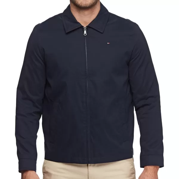 Tommy Hilfiger Mens Lightweight Microtwill Golf Jacket Standard and Big amp TallStandard Deep Navy