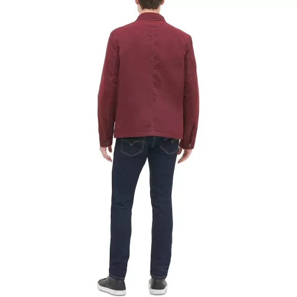 Tommy Hilfiger Mens Lightweight Microtwill Golf Jacket Standard and Big amp TallStandard Nantucket Red