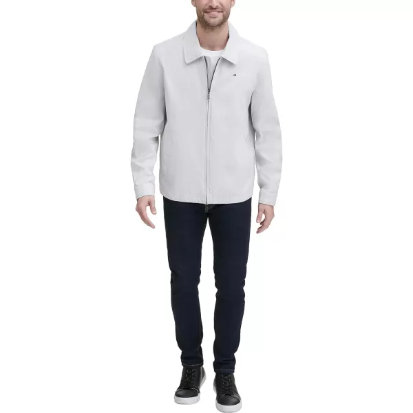 Tommy Hilfiger Mens Lightweight Microtwill Golf Jacket Standard and Big amp TallStandard Oyster