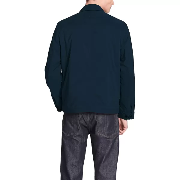 Tommy Hilfiger Mens Lightweight Microtwill Golf Jacket Standard and Big amp TallStandard Ultra Navy