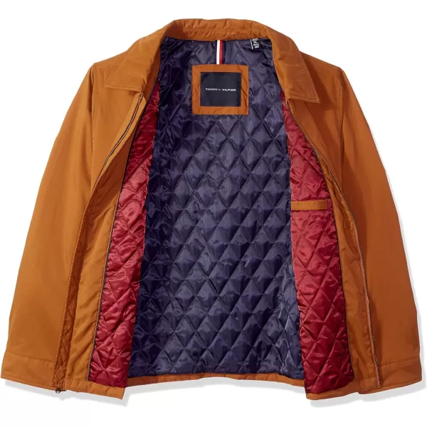 Tommy Hilfiger Mens Lightweight Microtwill Golf Jacket Standard and Big amp TallStandard Vicuna Brown