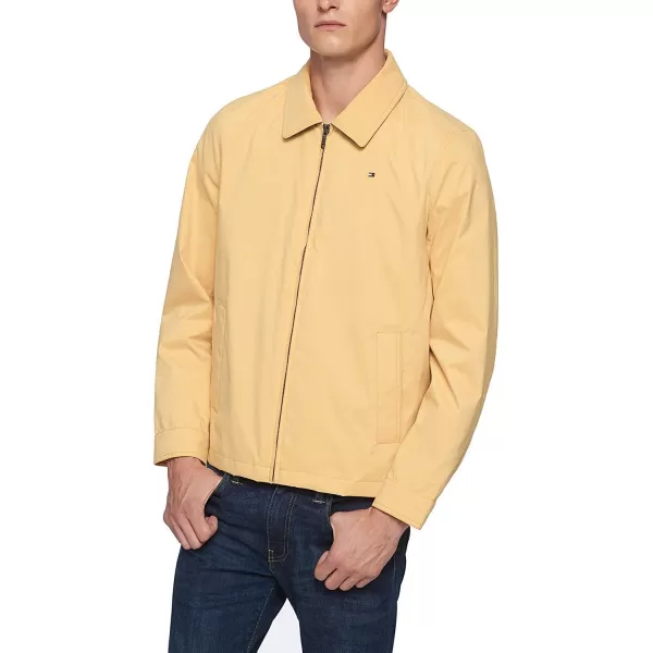 Tommy Hilfiger Mens Lightweight Microtwill Golf Jacket Standard and Big amp TallStandard Yellow