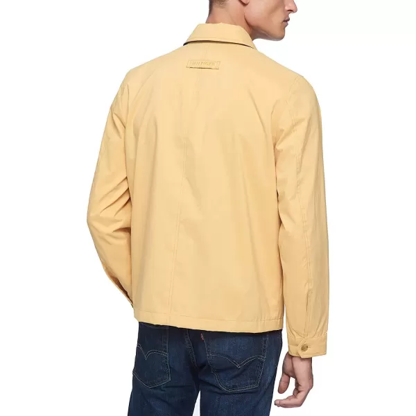 Tommy Hilfiger Mens Lightweight Microtwill Golf Jacket Standard and Big amp TallStandard Yellow