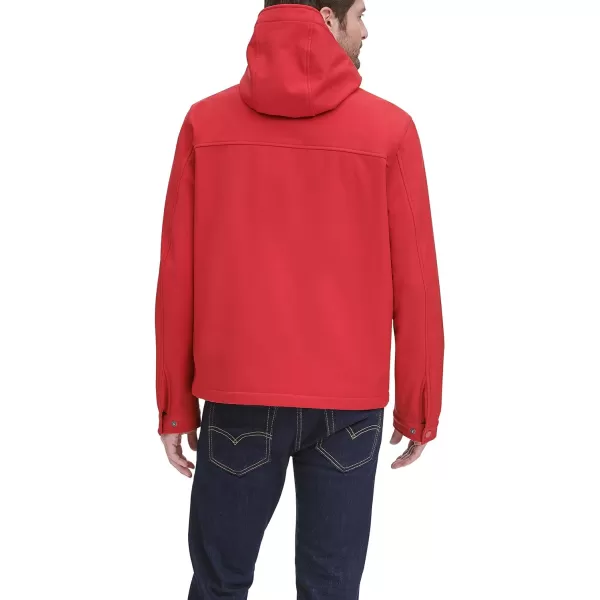 Tommy Hilfiger Mens Lightweight Performance Softshell Hoody JacketRed