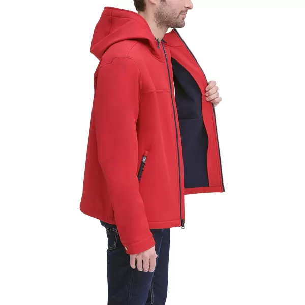 Tommy Hilfiger Mens Lightweight Performance Softshell Hoody JacketRed