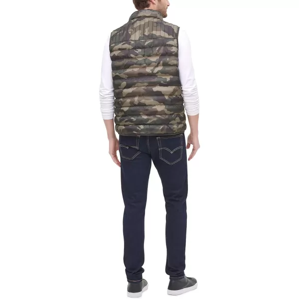 Tommy Hilfiger Mens Lightweight Ultra Loft Quilted Puffer Vest Standard and Big amp TallCamouflage