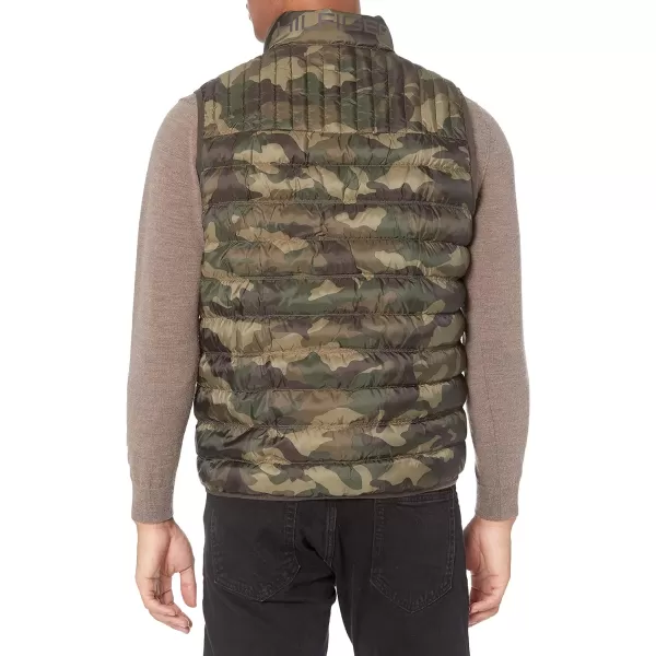 Tommy Hilfiger Mens Lightweight Ultra Loft Quilted Puffer Vest Standard and Big amp TallCamouflage