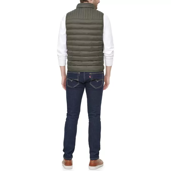 Tommy Hilfiger Mens Lightweight Ultra Loft Quilted Puffer Vest Standard and Big amp TallOlive