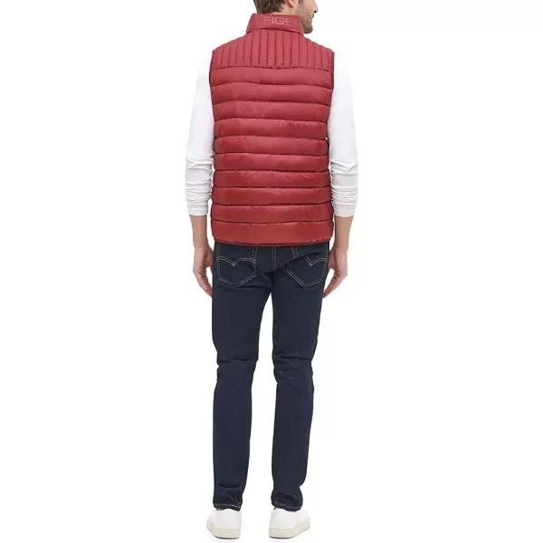 Tommy Hilfiger Mens Lightweight Ultra Loft Quilted Puffer Vest Standard and Big amp TallRed