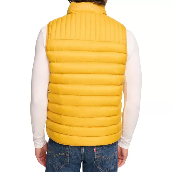 Tommy Hilfiger Mens Lightweight Ultra Loft Quilted Puffer Vest Standard and Big amp TallYellow Gold