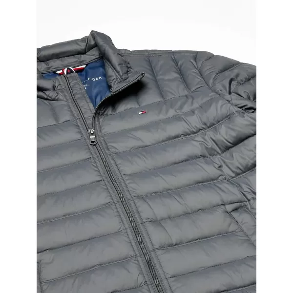 Tommy Hilfiger Mens Packable Down Puffer JacketBig amp Tall Charcoal