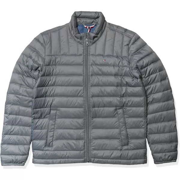 Tommy Hilfiger Mens Packable Down Puffer JacketBig amp Tall Charcoal