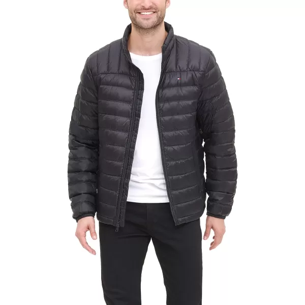 Tommy Hilfiger Mens Packable Down Puffer JacketStandard Black