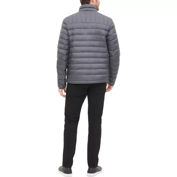 Tommy Hilfiger Mens Packable Down Puffer JacketStandard Charcoal