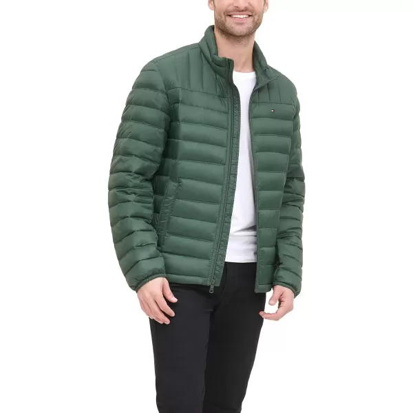 Tommy Hilfiger Mens Packable Down Puffer JacketStandard Green