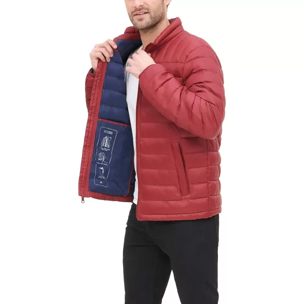 Tommy Hilfiger Mens Packable Down Puffer JacketStandard Red