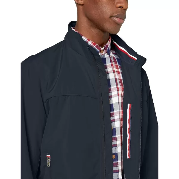 Tommy Hilfiger Mens Performance Faux Memory Bomber JacketNavy Unfilled