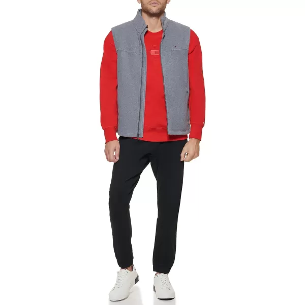 Tommy Hilfiger Mens Polar Fleece VestLight Grey