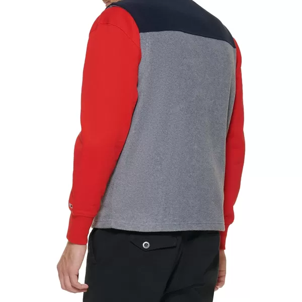 Tommy Hilfiger Mens Polar Fleece VestNavyLight Grey