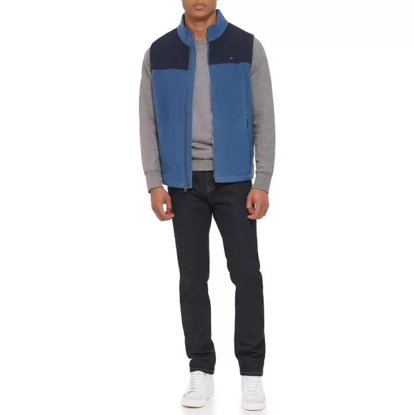 Tommy Hilfiger Mens Polar Fleece VestNavyOcean Blue