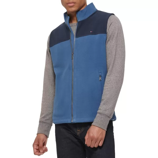 Tommy Hilfiger Mens Polar Fleece VestNavyOcean Blue