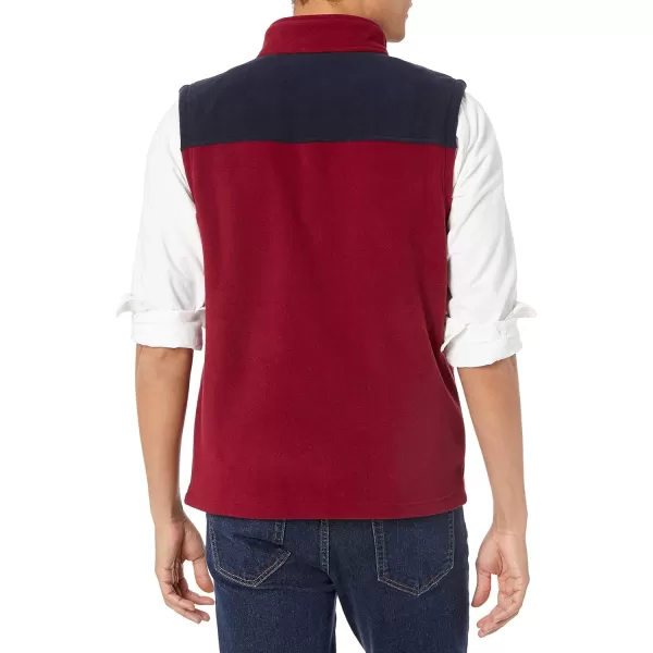 Tommy Hilfiger Mens Polar Fleece VestNavyRed