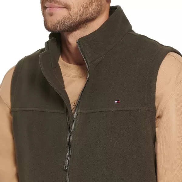 Tommy Hilfiger Mens Polar Fleece VestOlive