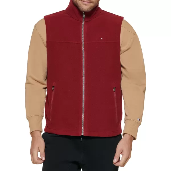 Tommy Hilfiger Mens Polar Fleece VestRed