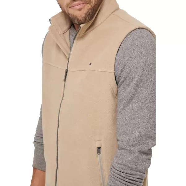 Tommy Hilfiger Mens Polar Fleece VestTan