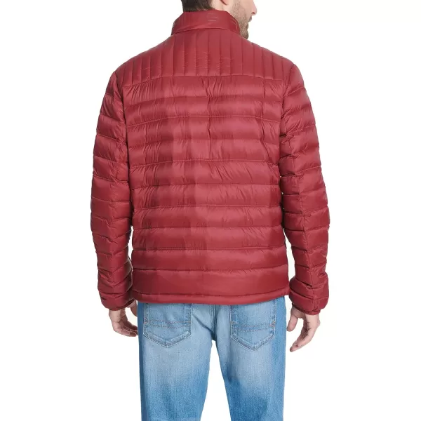 Tommy Hilfiger Mens Real Down Insulated Packable Puffer JacketDeep Red Pepper