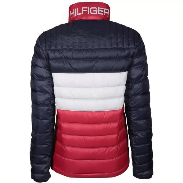 Tommy Hilfiger Mens Real Down Insulated Packable Puffer JacketMidnightIceRed