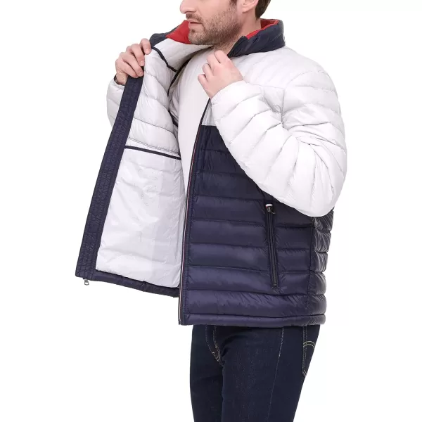 Tommy Hilfiger Mens Real Down Insulated Packable Puffer JacketNickel