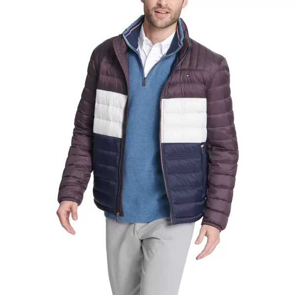 Tommy Hilfiger Mens Real Down Insulated Packable Puffer JacketPort Combo