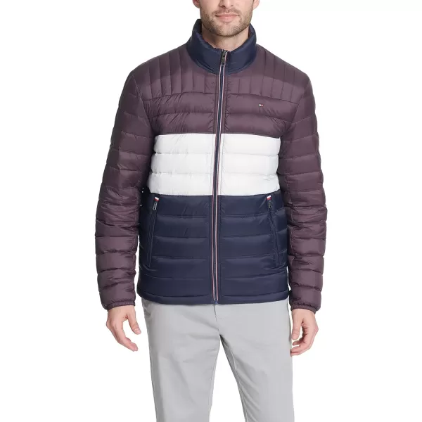 Tommy Hilfiger Mens Real Down Insulated Packable Puffer JacketPort Combo