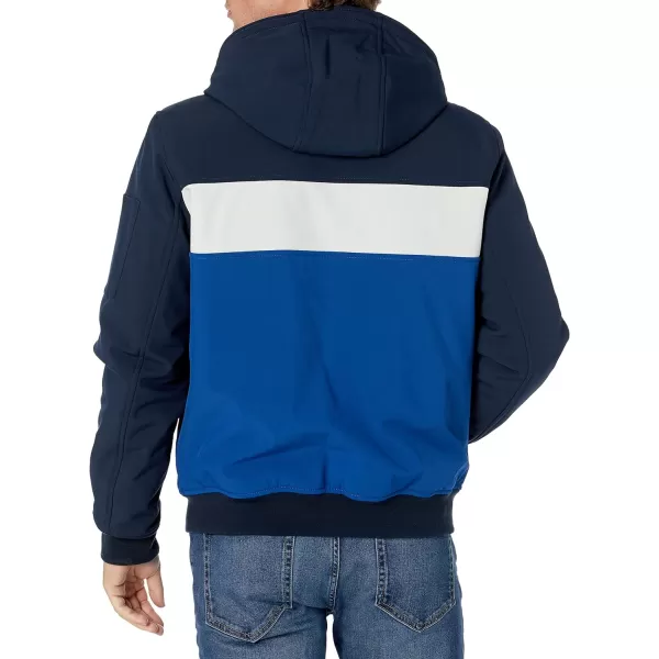 Tommy Hilfiger Mens Soft Shell Active Filled Bomber JacketRoyal Blue Combo