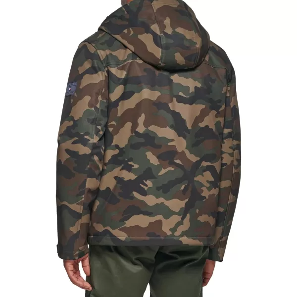 Tommy Hilfiger Mens Soft Shell Sherpa Lined Performance JacketCamouflage