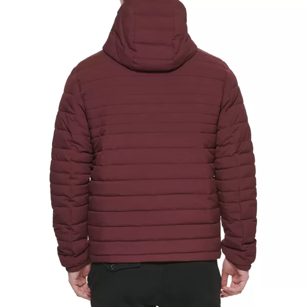 Tommy Hilfiger Mens Stretch Poly Hooded Packable JacketPort