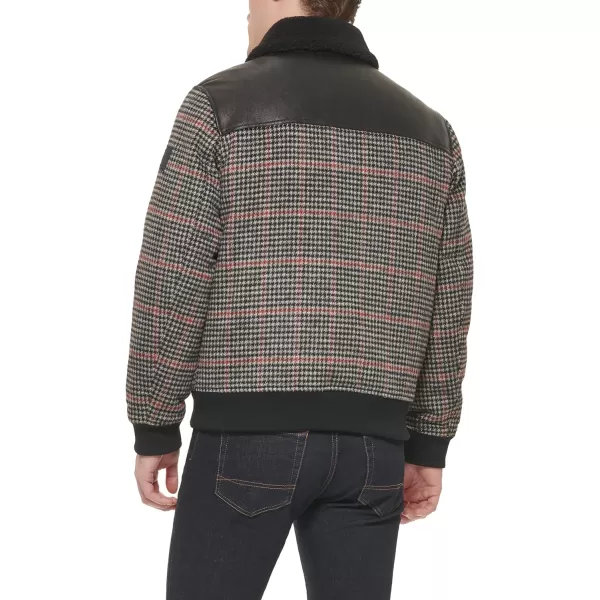 Tommy Hilfiger Mens Tommy Hilfiger Mens Bomber Plaid Large Mixed Media Wool Blend Sherpa Collar Bomber Plaid Large USTommy Hilfiger Mens Tommy Hilfiger Mens Bomber Plaid Large Mixed Media Wool Blend Sherpa Collar Bomber Plaid Large US