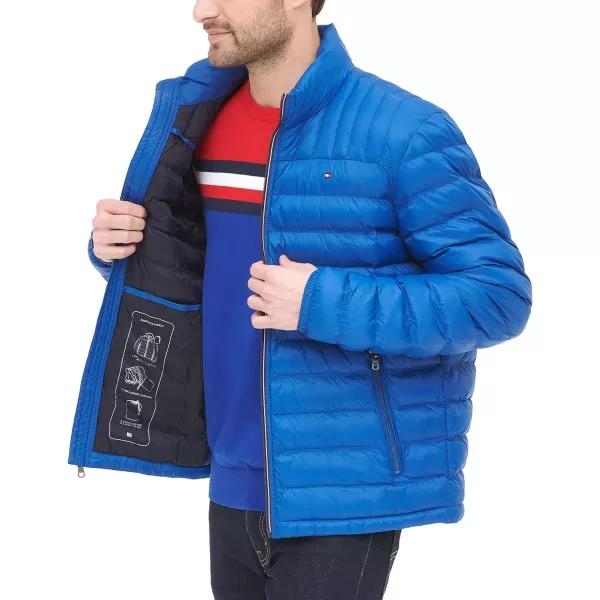 Tommy Hilfiger Mens Ultra Loft Lightweight Packable Puffer Jacket Standard and Big  TallDeep Royal