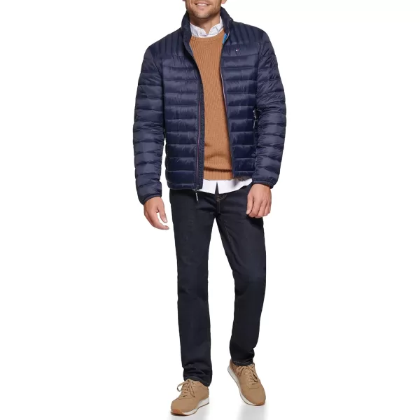 Tommy Hilfiger Mens Ultra Loft Lightweight Packable Puffer Jacket Standard and Big  TallMidnight