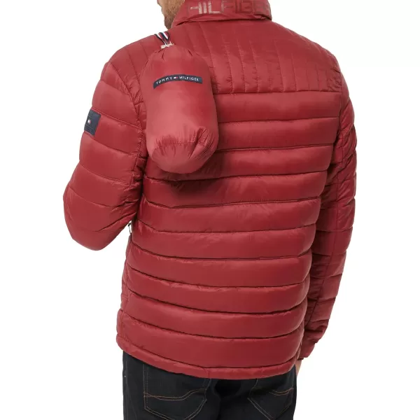 Tommy Hilfiger Mens Ultra Loft Lightweight Packable Puffer Jacket Standard and Big  TallRed