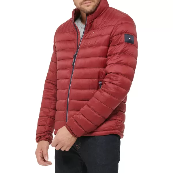 Tommy Hilfiger Mens Ultra Loft Lightweight Packable Puffer Jacket Standard and Big  TallRed