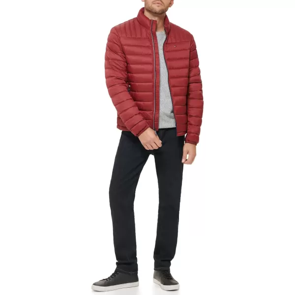 Tommy Hilfiger Mens Ultra Loft Lightweight Packable Puffer Jacket Standard and Big  TallRed