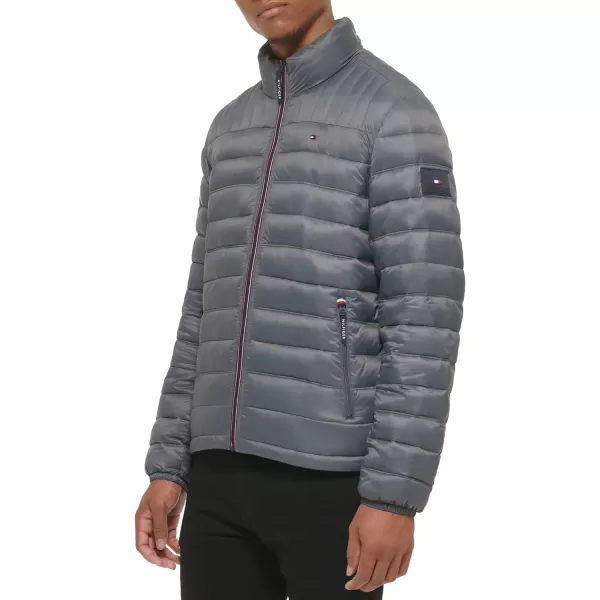 Tommy Hilfiger Mens Ultra Loft Lightweight Packable Puffer Jacket Standard and Big amp TallBig amp Tall Charcoal Grey