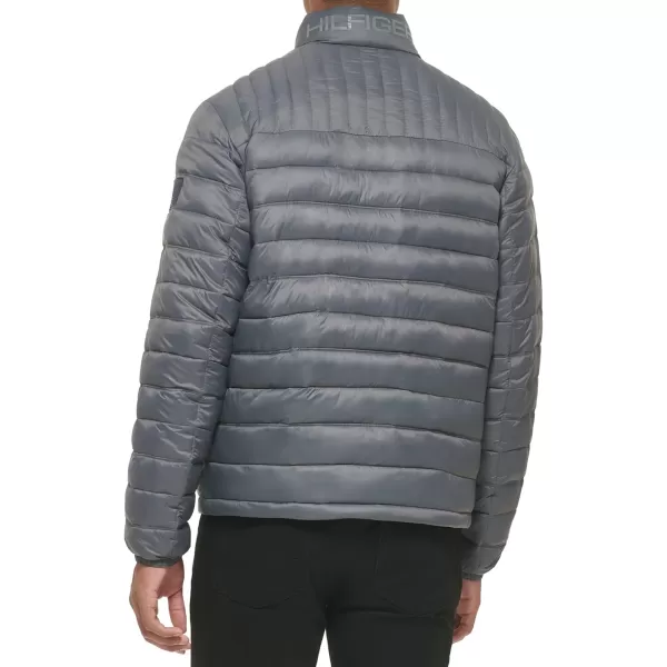 Tommy Hilfiger Mens Ultra Loft Lightweight Packable Puffer Jacket Standard and Big amp TallBig amp Tall Charcoal Grey